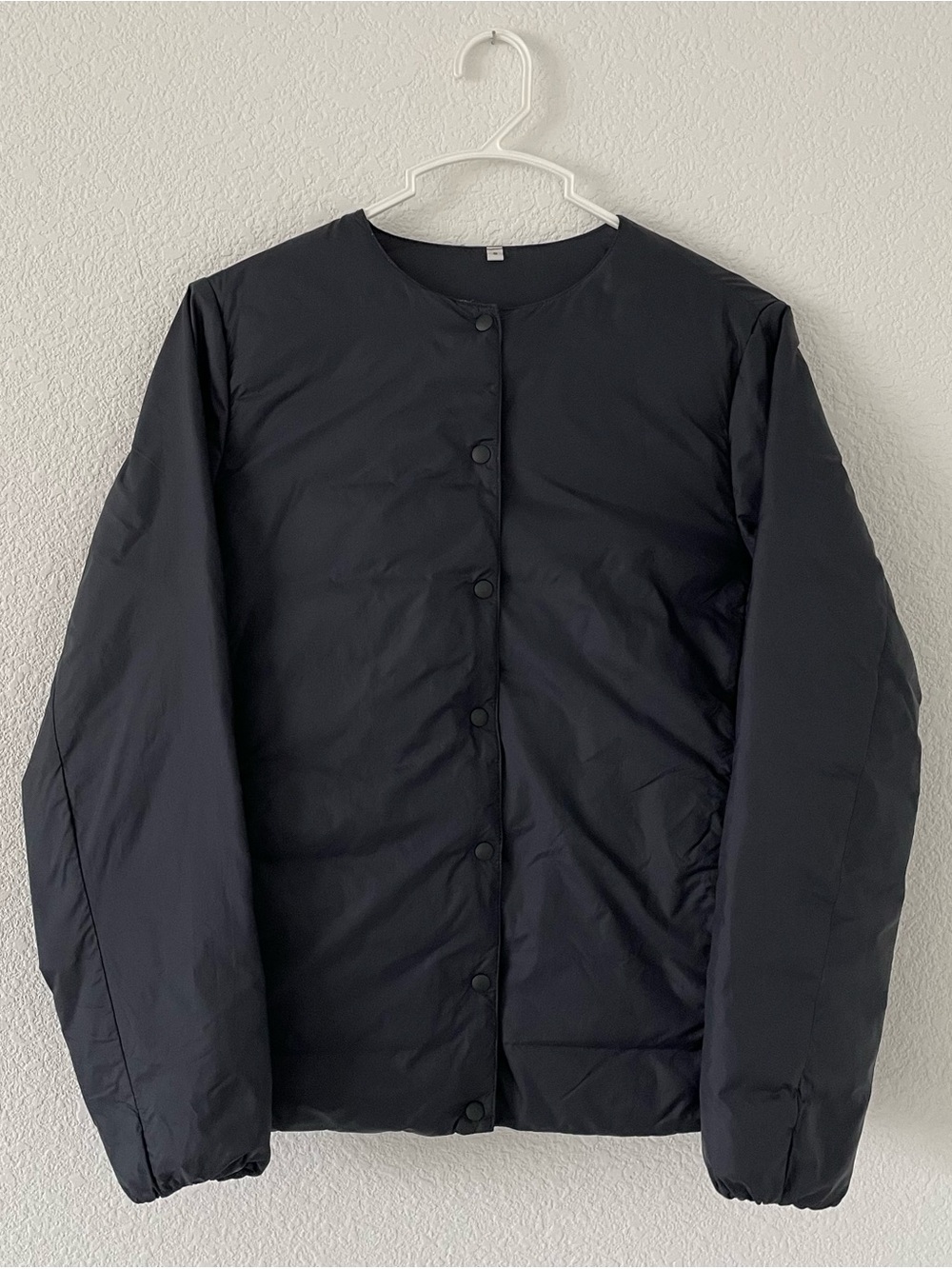 Muji Vintage Black Lightweight Packable Down Jacket S